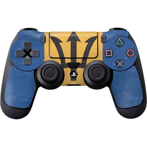 Barbados Flag Distressed PlayStation PS4 Skins