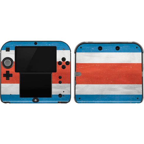 Costa Rican Flag Distressed Nintendo Skins