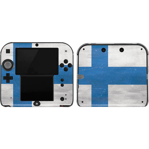 Finland Flag Distressed Nintendo 2DS Skin