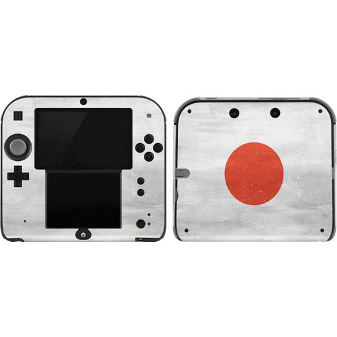 Japanese Flag Distressed Nintendo 2DS Skin