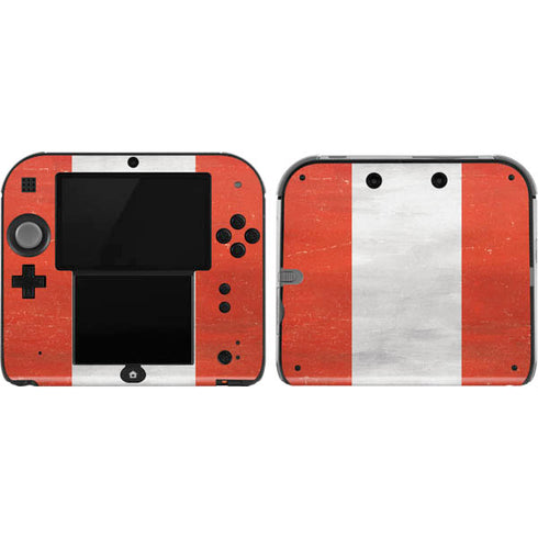 Peru Flag Distressed Nintendo Skins