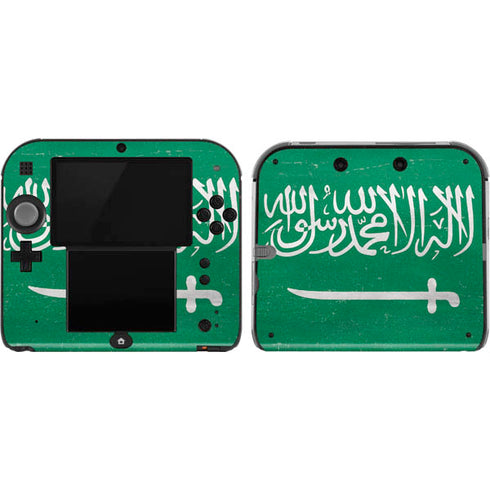 Saudi Arabia Flag Distressed Nintendo 2DS Skin