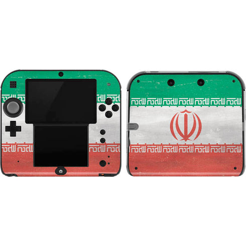 Iran Flag Distressed Nintendo 2DS Skin