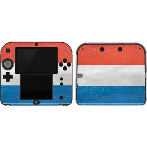 Netherlands Flag Distressed Nintendo 2DS Skin
