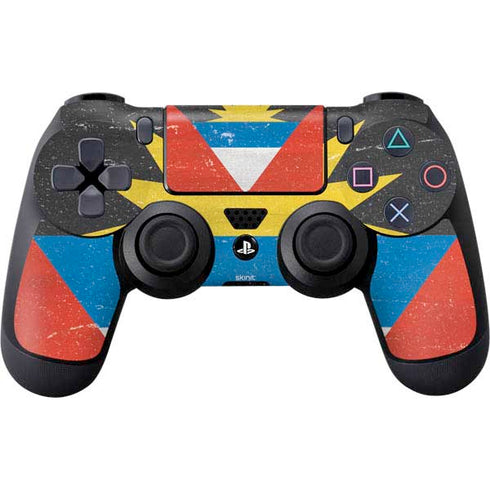 Antigua and Barbuda Flag Distressed PlayStation PS4 Skins