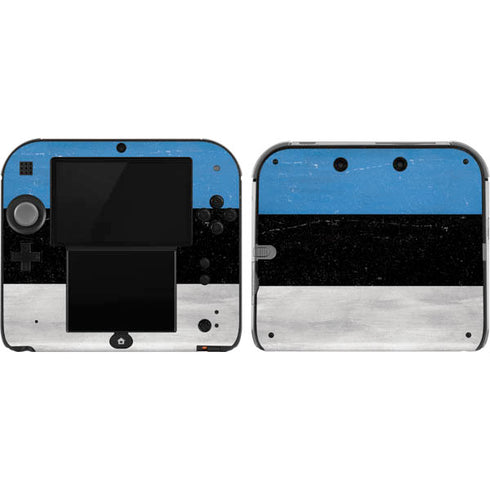 Estonia Flag Distressed Nintendo 2DS Skin