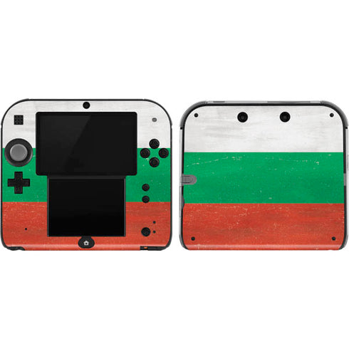 Bulgarian Flag Distressed Nintendo 2DS Skin