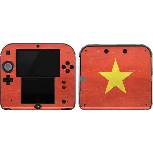 Vietnam Flag Distressed Nintendo Skins