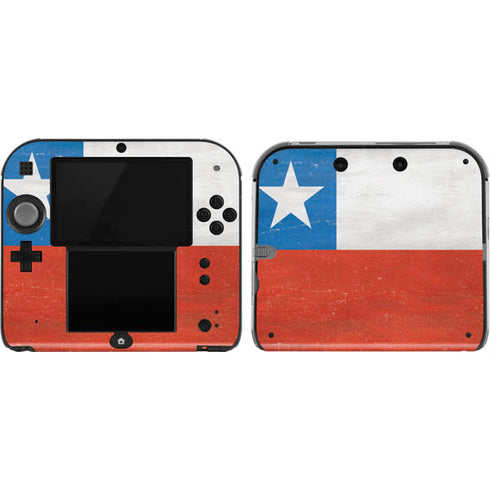 Chile Flag Distressed Nintendo 2DS Skin