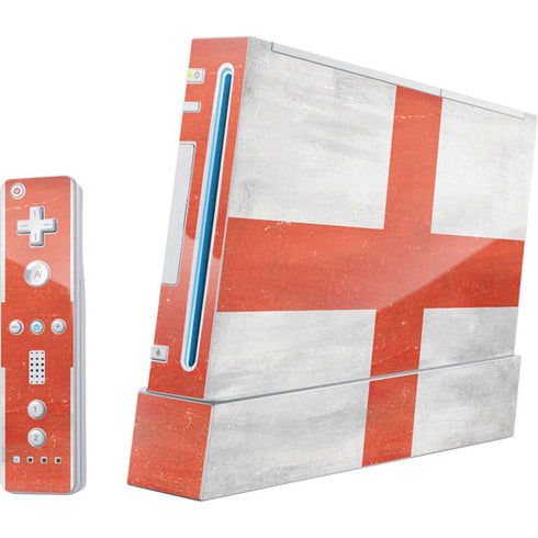 England Flag Distressed Wii (Includes 1 Controller) Skin