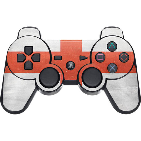 England Flag Distressed PS3 Dual Shock wireless controller Skin