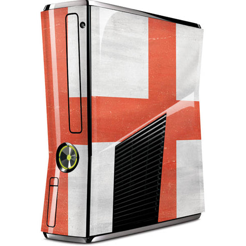 England Flag Distressed Xbox 360 Slim (2010) Skin