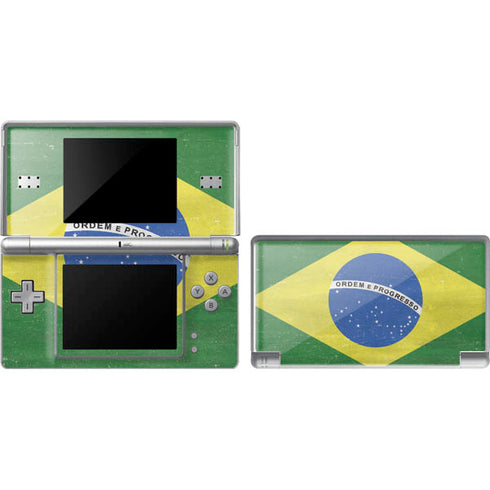 Brazil Flag Distressed Nintendo Skins