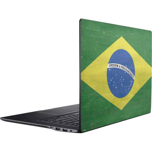 Brazil Flag Distressed Ativ Book 9 (15.6in 2014) Skin