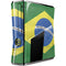 Brazil Flag Distressed Xbox 360 Slim (2010) Skin