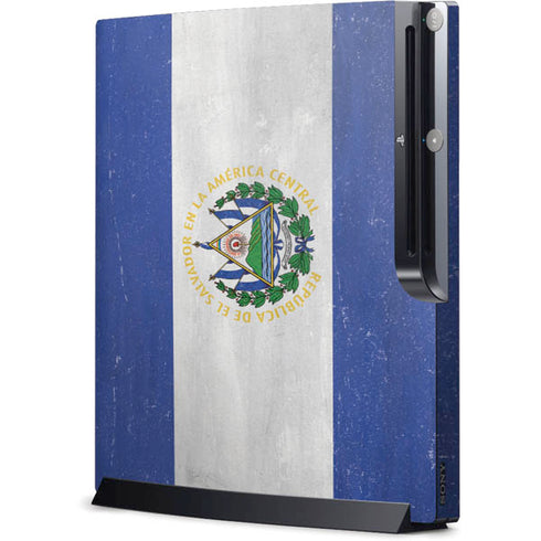 El Salvador Flag Distressed Playstation 3 & PS3 Slim Skin