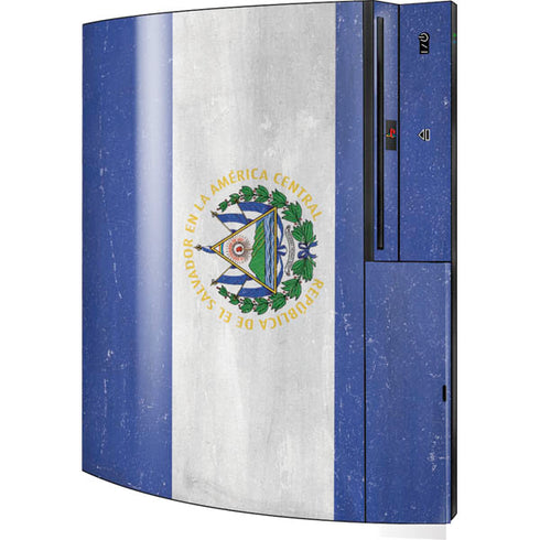 El Salvador Flag Distressed Playstation 3 & PS3 Skin