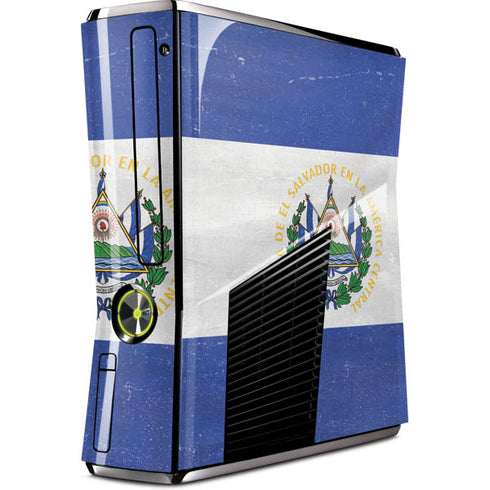 El Salvador Flag Distressed Xbox 360 Slim (2010) Skin