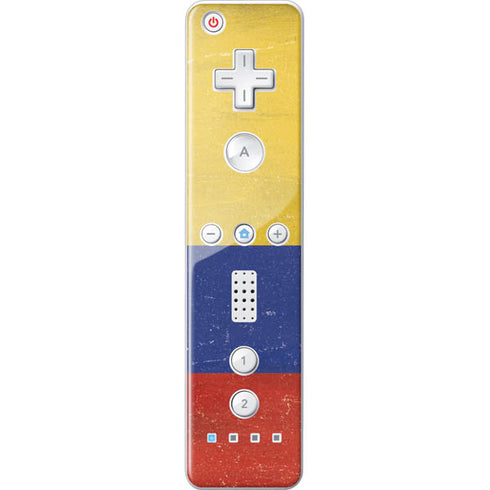 Colombia Flag Distressed Wii Remote Controller Skin