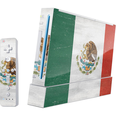 Mexico Flag Distressed Nintendo Skins