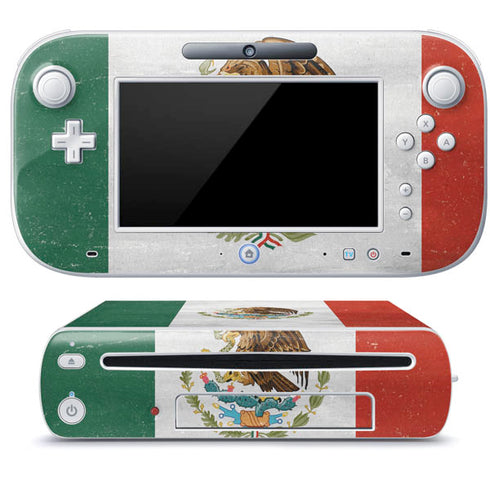 Mexico Flag Distressed Wii U (Console + 1 Controller) Skin