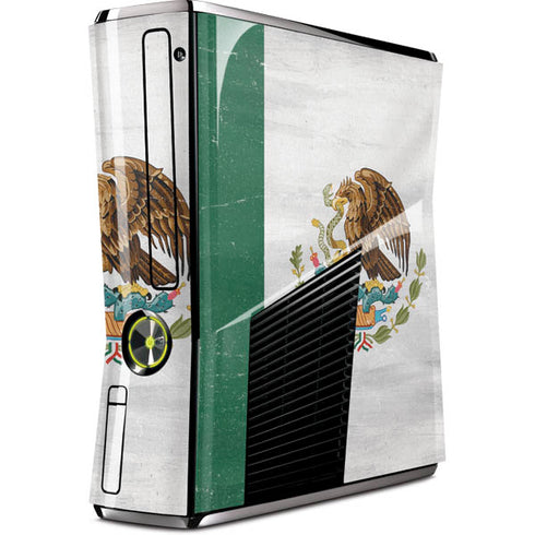 Mexico Flag Distressed Xbox 360 Slim (2010) Skin