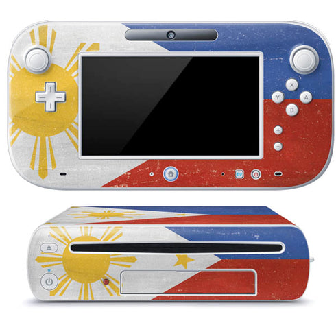 Philippines Flag Distressed Wii U (Console + 1 Controller) Skin