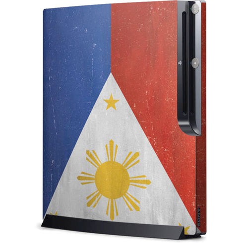 Philippines Flag Distressed Playstation 3 & PS3 Slim Skin