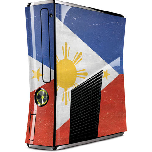Philippines Flag Distressed Xbox 360 Slim (2010) Skin