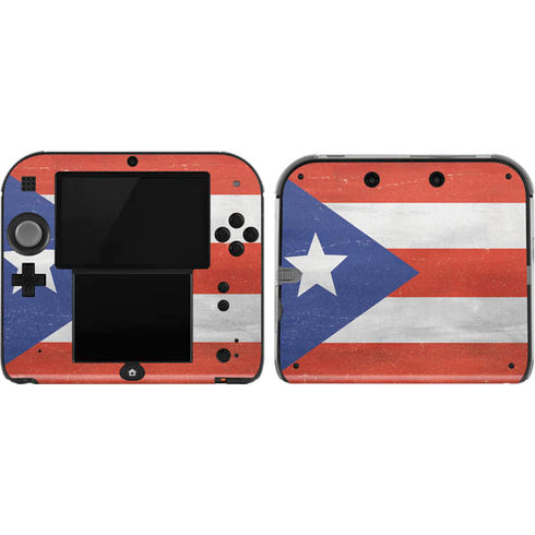 Puerto Rico Flag Distressed Nintendo Skins