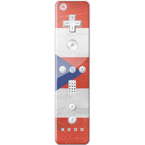 Puerto Rico Flag Distressed Wii Remote Controller Skin