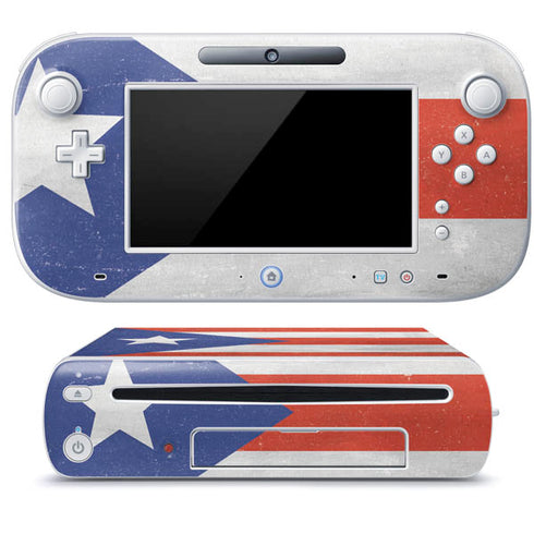 Puerto Rico Flag Distressed Wii U (Console + 1 Controller) Skin