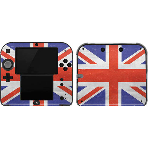 United Kingdom Flag Distressed Nintendo 2DS Skin
