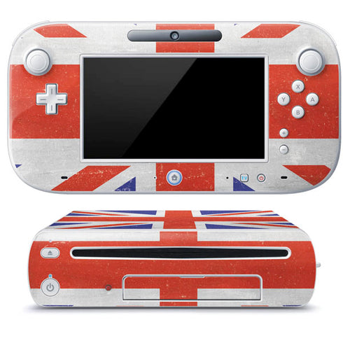 United Kingdom Flag Distressed Wii U (Console + 1 Controller) Skin