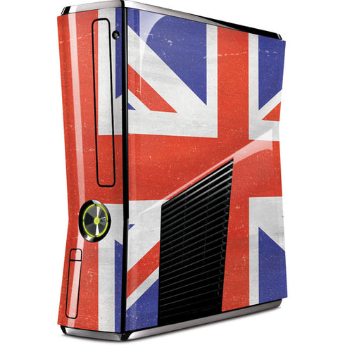 United Kingdom Flag Distressed Xbox 360 Slim (2010) Skin