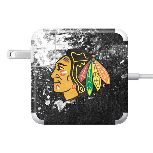 NHL Chicago Blackhawks Frozen 85W Power Adapter (15 and 17 inch MacBook Pro Charger) Skin