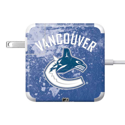 NHL Vancouver Canucks Frozen 85W Power Adapter (15 and 17 inch MacBook Pro Charger) Skin