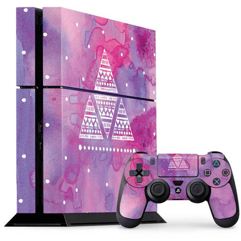 Pink Tribal Euphoria PS4 Console and Controller Bundle Skin