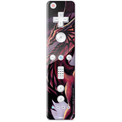 Ruth Thompson Red Dragon by Ruth Thompson Wii Remote Controller Skin
