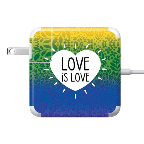 Love Is Love Rainbow 85W Power Adapter (15 and 17 inch MacBook Pro Charger) Skin