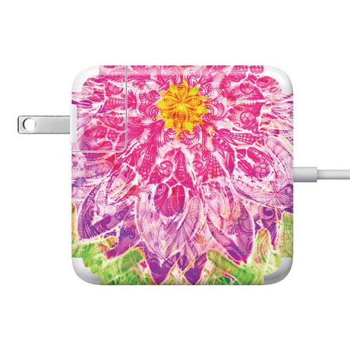 Ginseng Flower 85W Power Adapter (15 and 17 inch MacBook Pro Charger) Skin