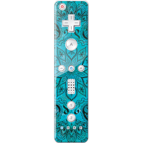 Blue Zen Ginseng Wii Remote Controller Skin
