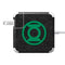 DC Comics Green Lantern Logo Black Background 85W Power Adapter (15 and 17 inch MacBook Pro Charger) Skin