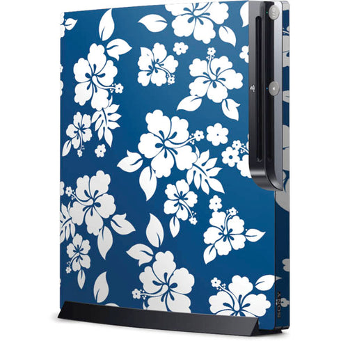 Blue and White Playstation 3 & PS3 Slim Skin