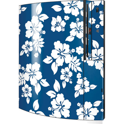 Blue and White Playstation 3 & PS3 Skin