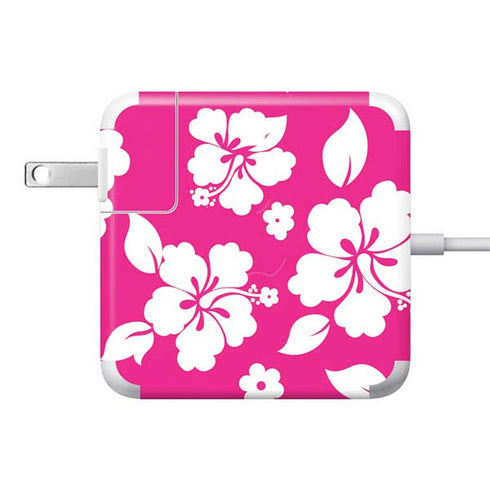 Pink and White 85W Power Adapter (15 and 17 inch MacBook Pro Charger) Skin