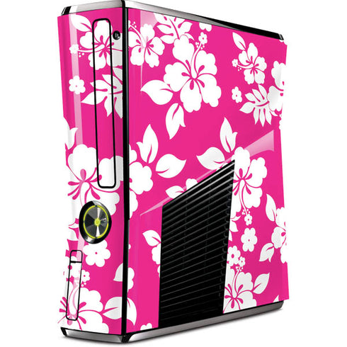 Pink and White Xbox 360 Slim (2010) Skin