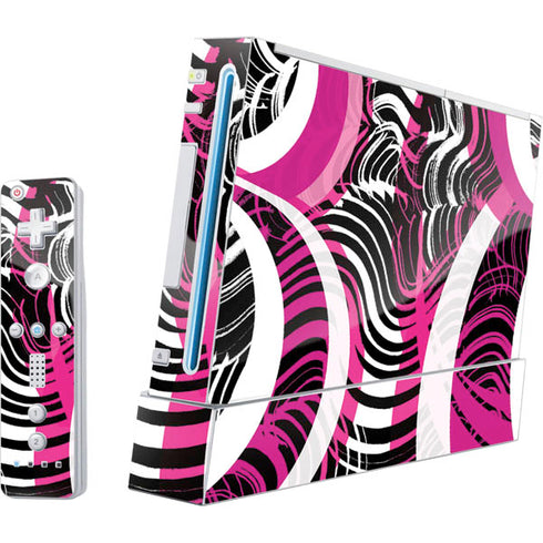 Pink and White Hipster Nintendo Skins