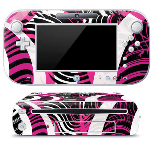 Pink and White Hipster Wii U (Console + 1 Controller) Skin