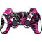 Pink and White Hipster PS3 Dual Shock wireless controller Skin